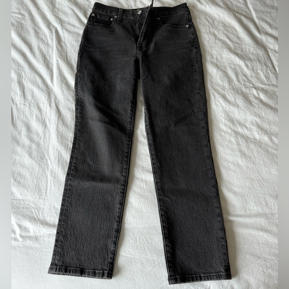 Madewell perfect Vintage Jean in black wash; size 25 Petite
